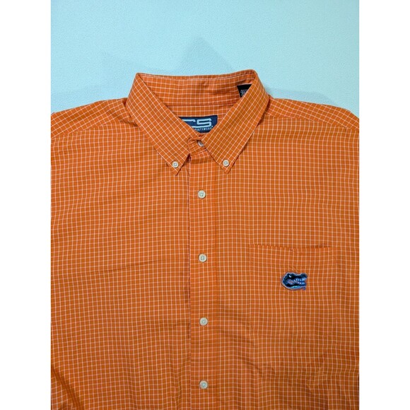 Florida Gators Mens XL Crable Sportswear Orange Long Sleeve Button Up Shirt NCAA - Picture 1 of 8